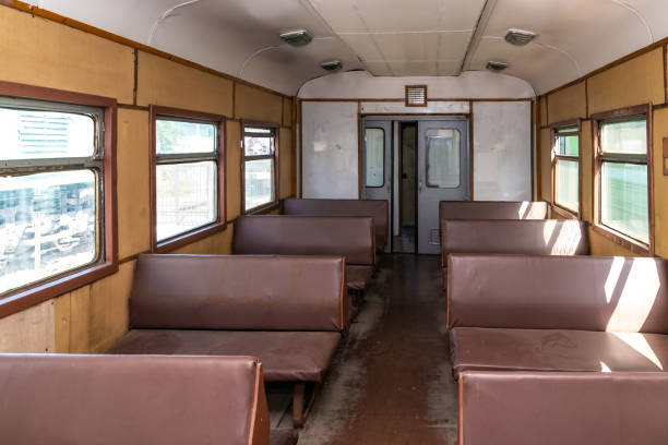 istock interior of the old railway passenger car 1158064462
