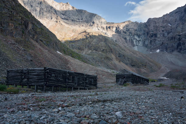 istock Abandoned Uranium mine in Marble Valley Stalins Gulag camp (Borlug) 1158065925