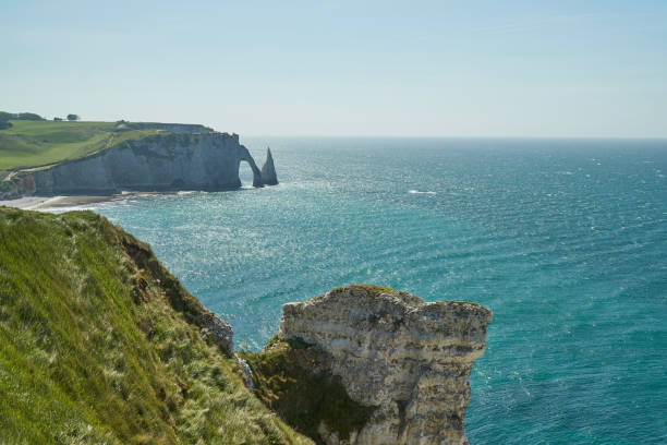 istock Etretat Needle From the other cliff 1158066773