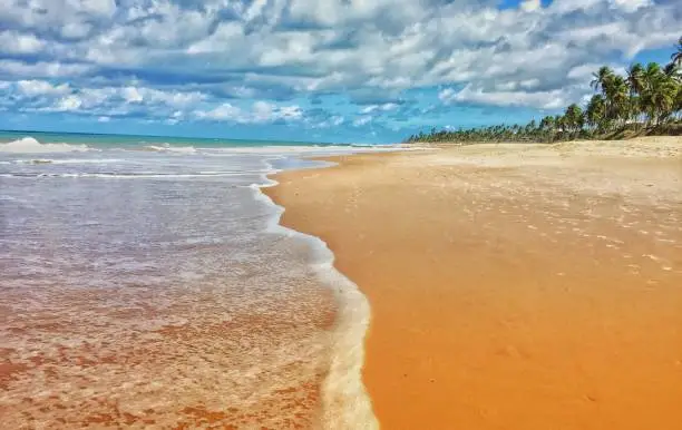 Awesome views of Salvador de Baia praia, Brazil