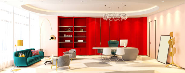 istock 3D Render of Living room 1158070140