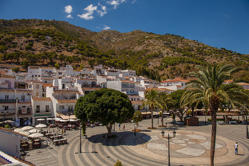 Mijas village. View of the village of Mijas on a sunny day. Costa del Sol, Andalusia, Spain. Picture taken – 20 june 2019.