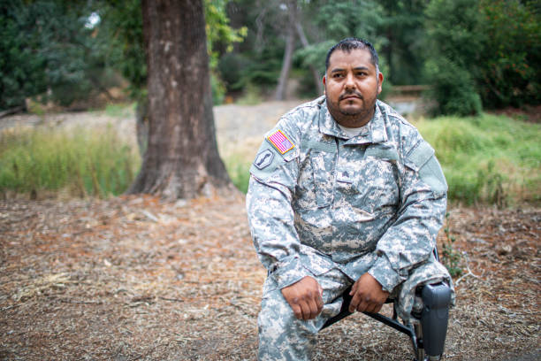 istock Army Veteran in Wheelchair 1158079588