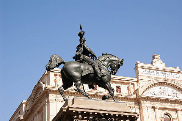 istock Equestrian statue - Napoli Italy 115808185