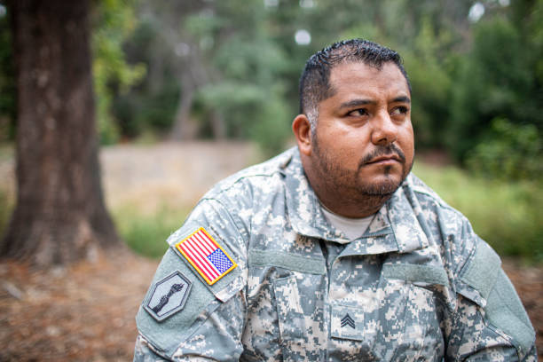 istock Army Veteran in Wheelchair 1158082493