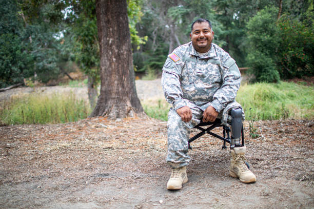 istock Army Veteran in Wheelchair 1158082509