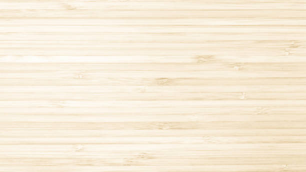 istock Bamboo natural wood texture pattern background in light cream beige brown color 1158085250