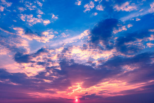 istock beautiful summer red sunset or sunrise 1158086089
