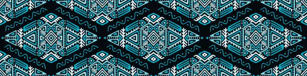 Vector illustration of African Ethnic Style Vector Seamless Pattern