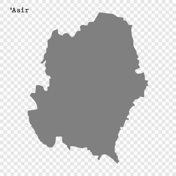 ÐÐ»Ñ ÐнÑеÑнеÑа High quality map of 'Asir is a region of Saudi Arabia n11 stock illustrations