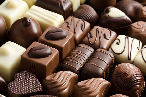 istock Close-up of various chocolate pralines 115810003