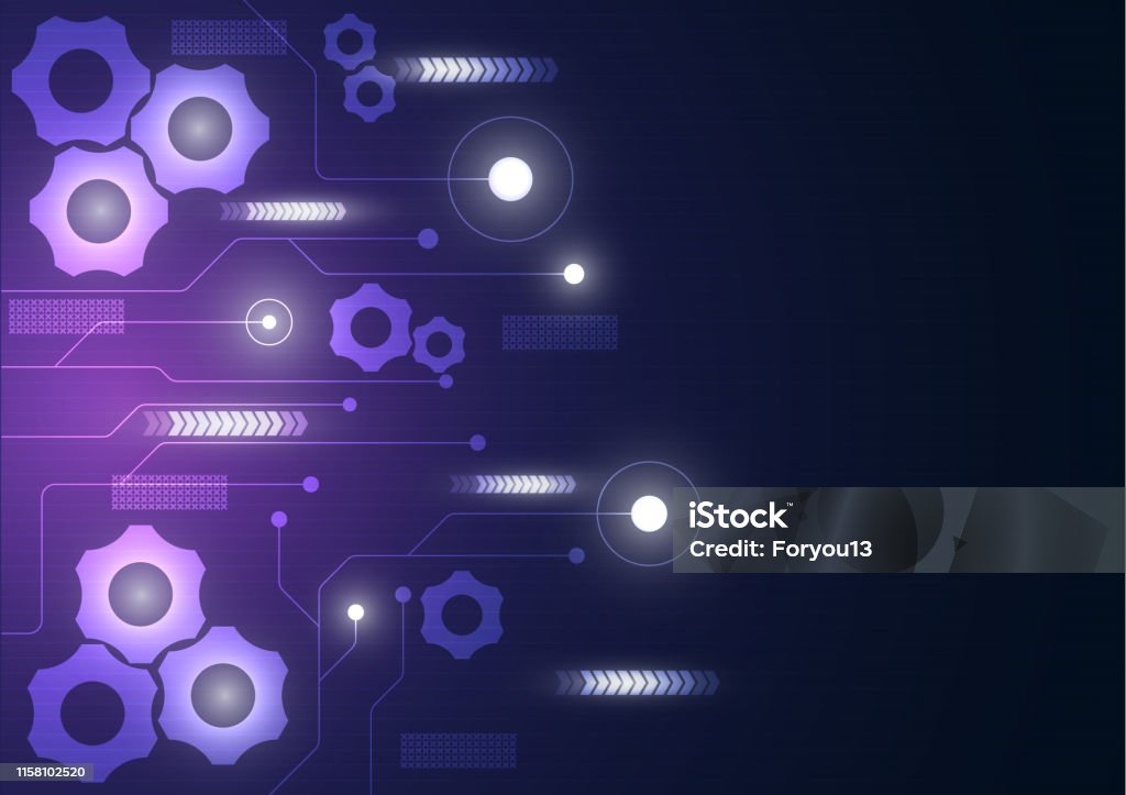 High Technology Graphics High Tech Technology Geometric Stock Illustration - Download Image Now ...