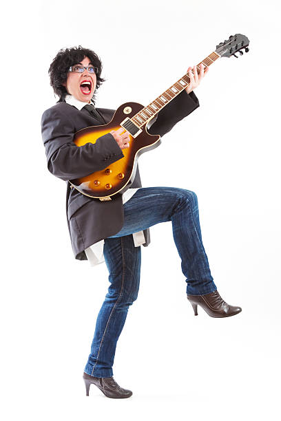 istock Woman rockstar 115810694