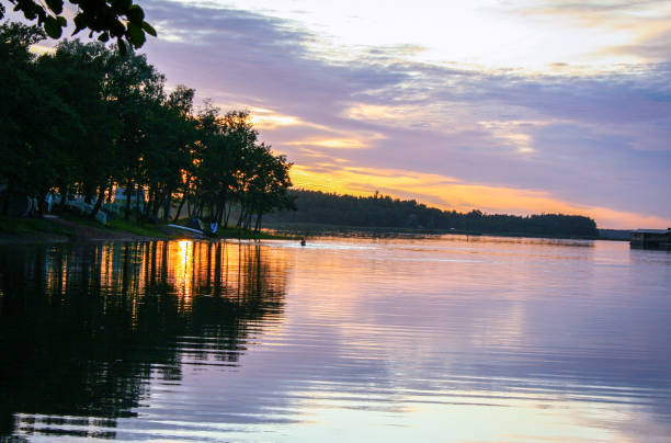 istock lakescape at sunset   in Finland 1158120009