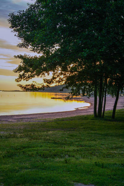 istock lakescape at sunset   in Finland 1158120029
