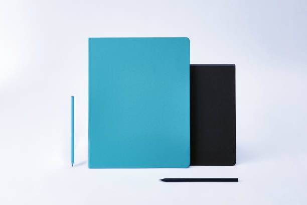 istock planners and pencils made of colored leather 1158120927