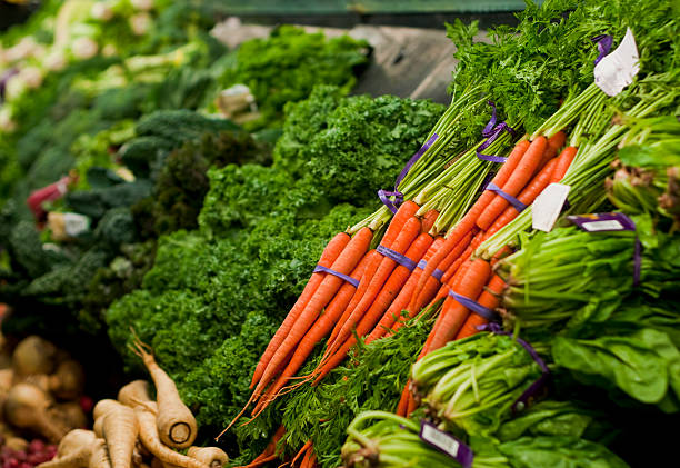 istock Fresh Vegetables in Produce aisle at Market 115812324