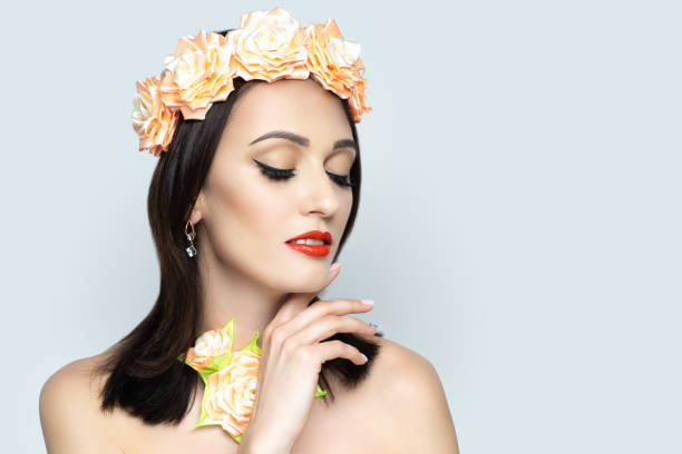 istock Professional make-up nude shiny skin 1158124552