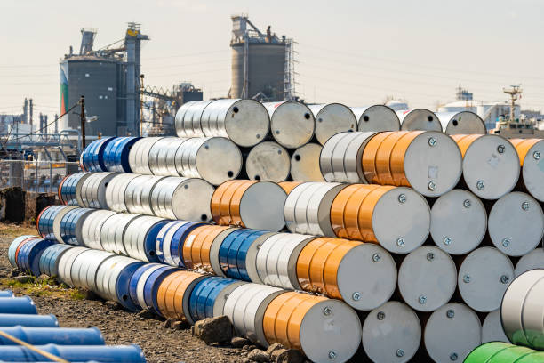 istock Metal Oil barrels 1158125844