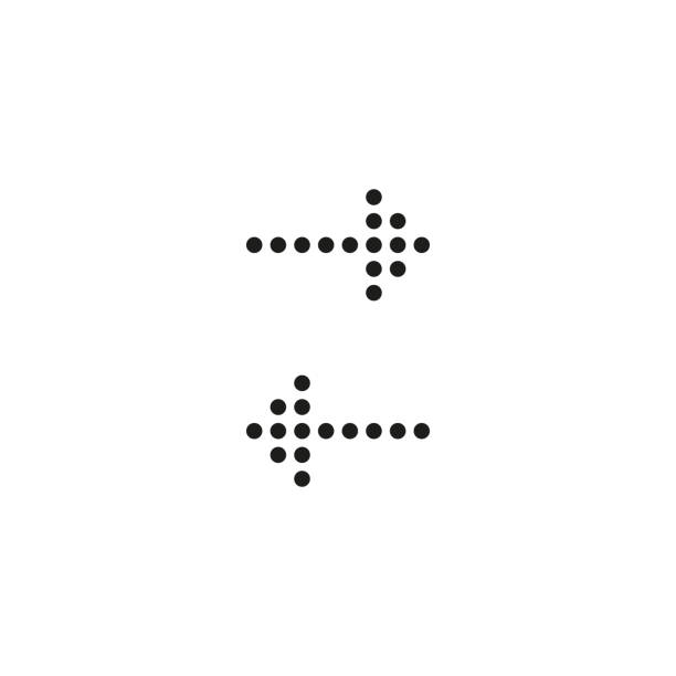 satz von schwarzen pfeilen auf weißem hintergrund. vektor-icon-flachdesign - moving down arrow sign symbol three dimensional shape stock-grafiken, -clipart, -cartoons und -symbole