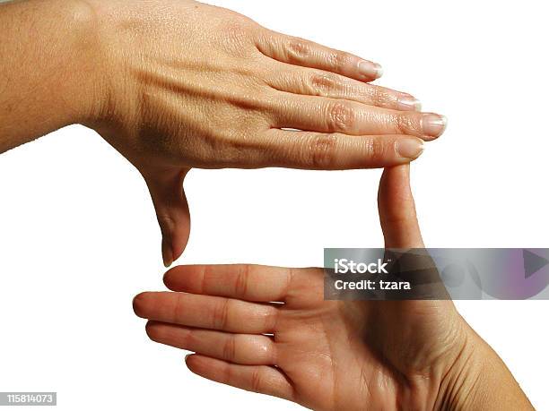 Hände Die Rahmung Stockfoto und mehr Bilder von Fingerrahmen - Fingerrahmen, Weißer Hintergrund, Teilabschnitt