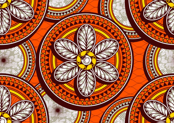 textile fashion african print 27 african fashion seamless pattern, vector illustration file. batik indonesia stock illustrations