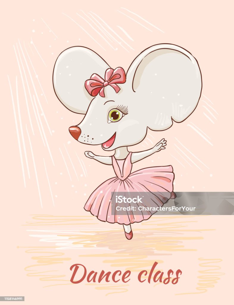 Nữ Diễn Viên Ba Lê Chuột Hoạt Hình Dễ Thương Nhảy Múa Trong Một ...