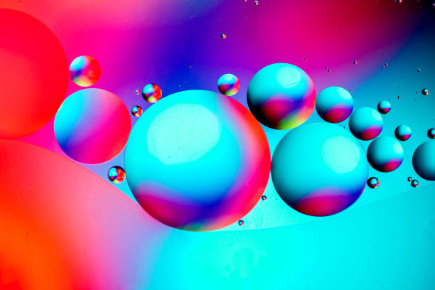 istock Scientific image of cell membrane. Macro up of liquid substances. Abstract molecule atom structure. Water bubbles. Macro shot of air or molecule. Biology, physics or chemistry abstract background. 1158156940