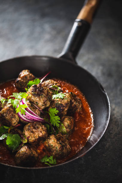 istock Indian Meatball and Curry Sauce 1158158183