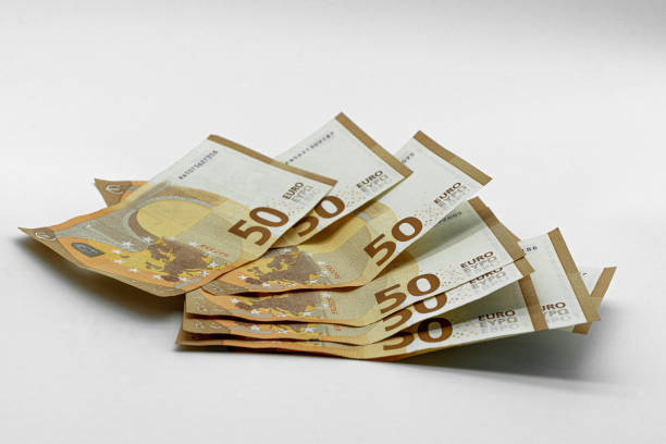 istock Bundle of 50 Euro Bank Notes 1158159483