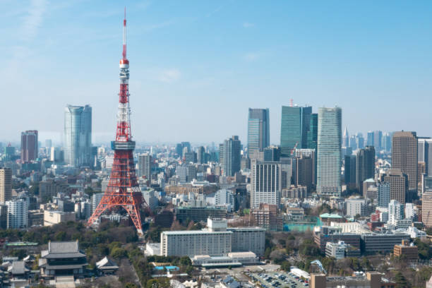 istock Tokyo Tower, Japan - communication and observation tower. It was the tallest artificial structure in Japan until 2010 1158159667