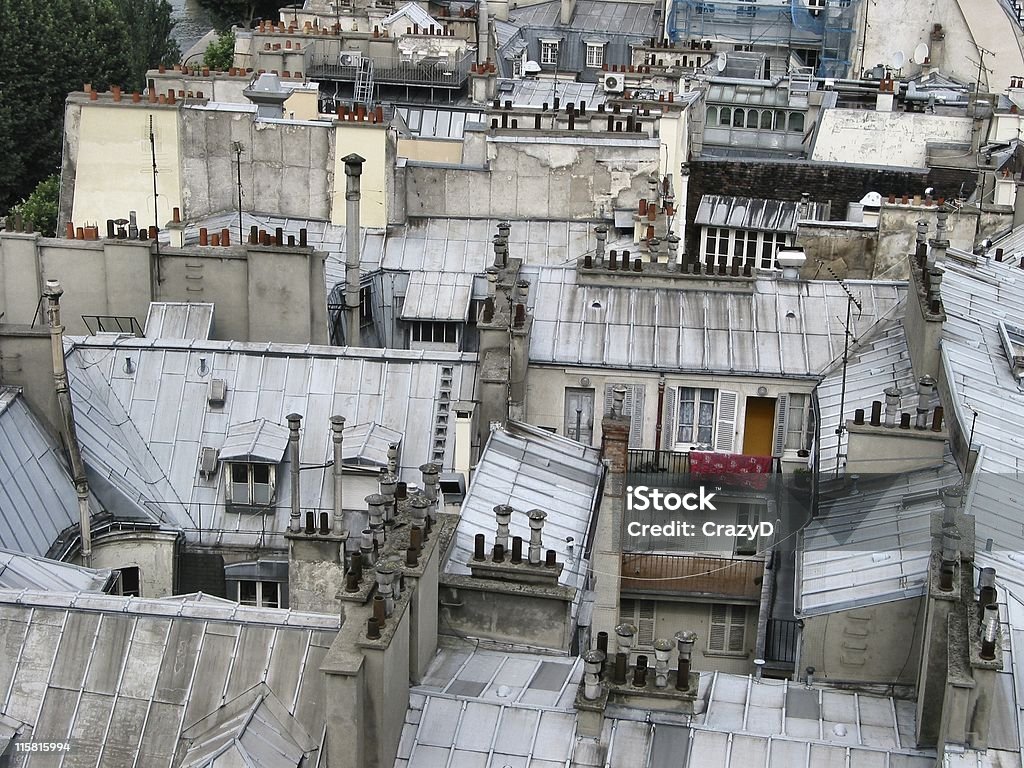 Roofs of Paris, France  Architecture Stock Photo