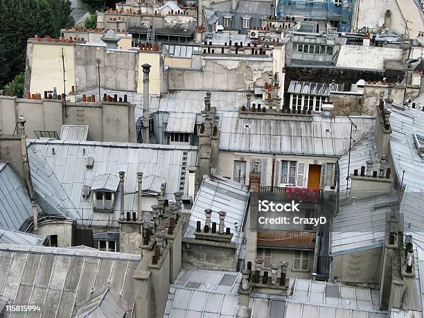 Roofs Of Paris France Stock Photo - Download Image Now - Architecture, Building Exterior, Capital Cities