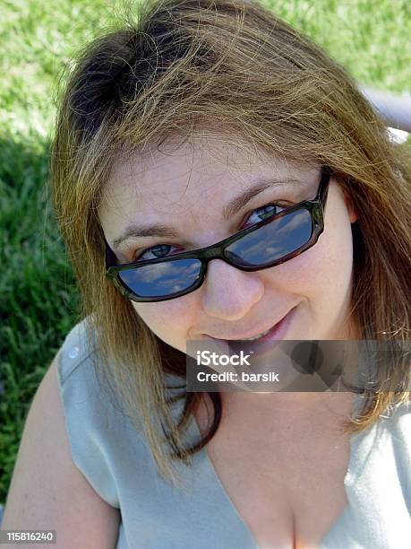 Closeup Of A Smiling Woman Stock Photo - Download Image Now - 35-39 Years, Adult, Adults Only