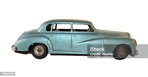 Blue Mercedes Benz Stock Photo - Download Image Now - Car, 1950-1959, Antique