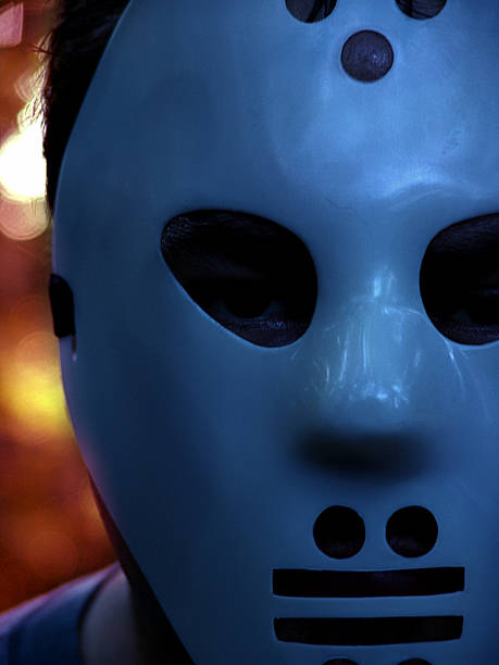 istock Crazy Psycho Hockey Mask Guy 115816406