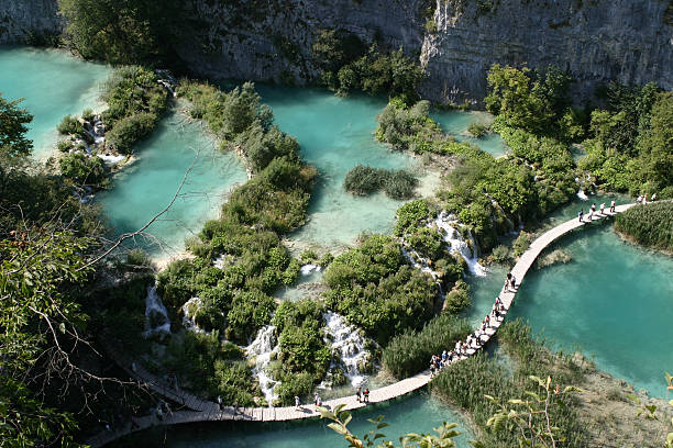 istock Croatian lakes - Plitvice 115817071