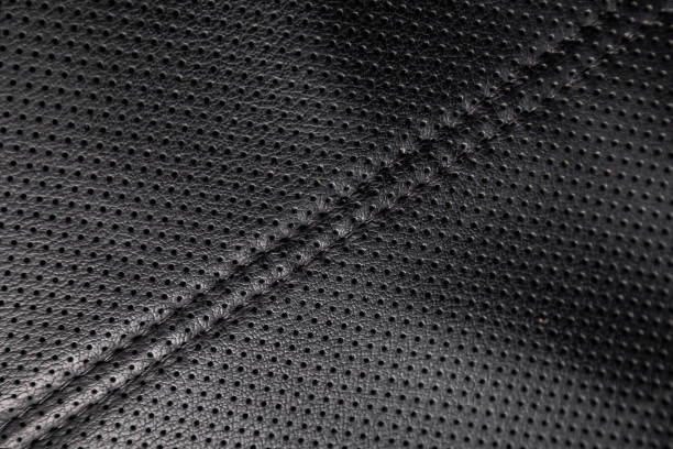 istock close-up black perforated leather car seat 1158171383