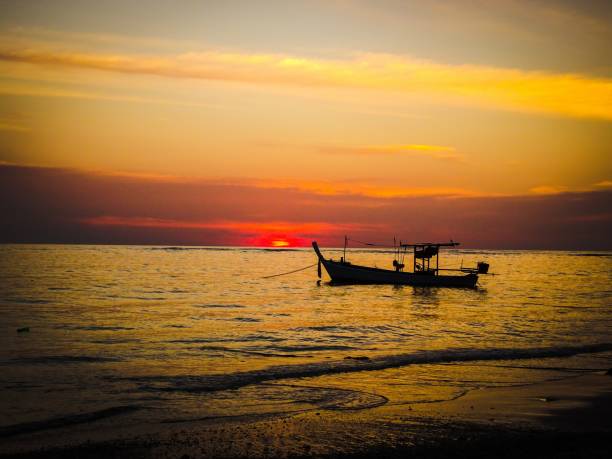 istock Sunset on the beach of Khao Lak 1158172588