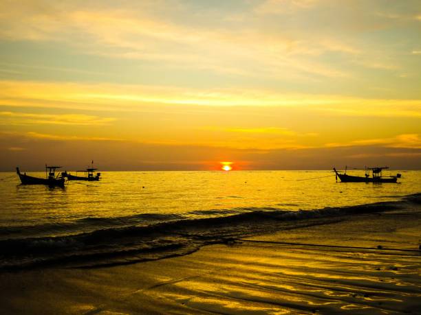 istock Sunset on the beach of Khao Lak 1158172645