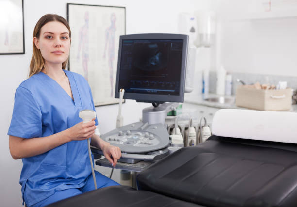 istock Female sonographer portrait 1158173327