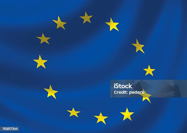 Bandiera Dellunione Europea - Fotografie stock e altre immagini di A forma di stella - A forma di stella, Bandiera, Bandiera dell'Unione Europea