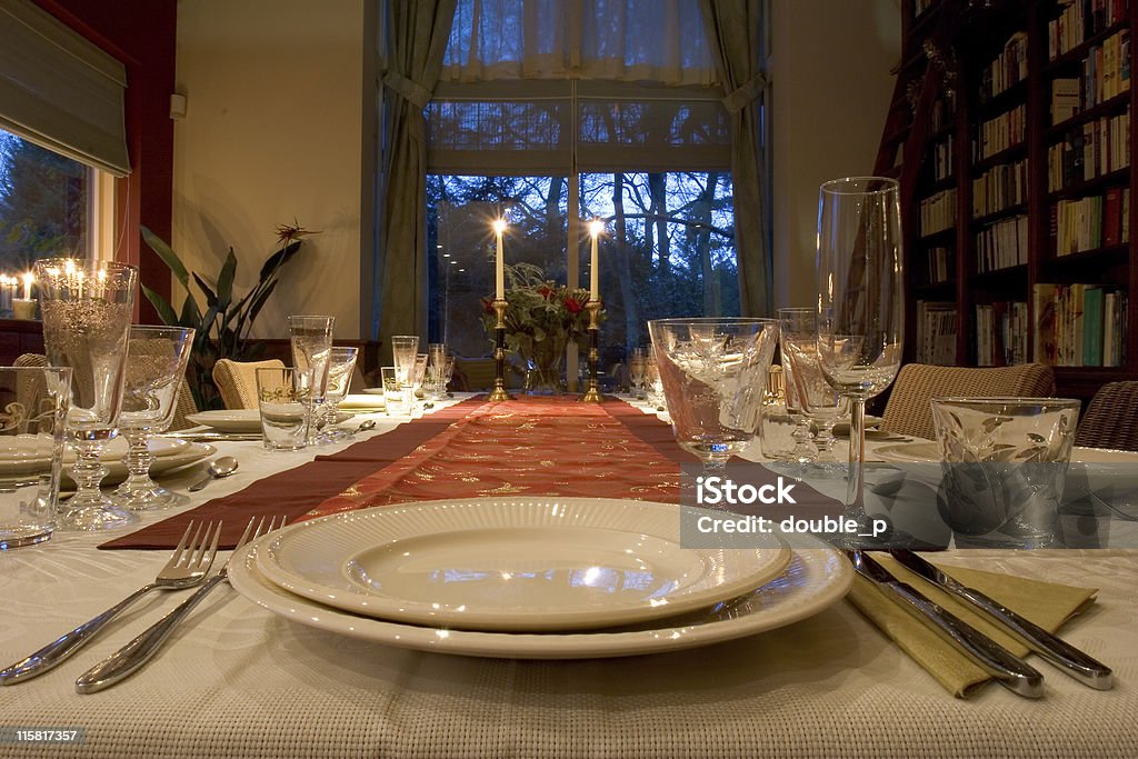 Abendessen für 2 - Lizenzfrei Essen am Tisch Stock-Foto