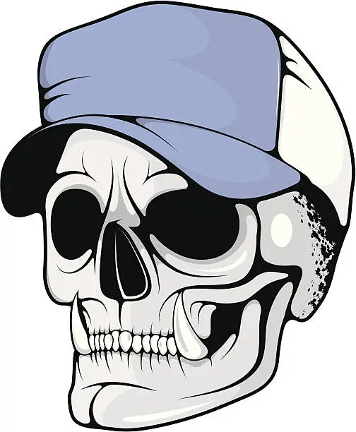 Vector illustration of vector skull2