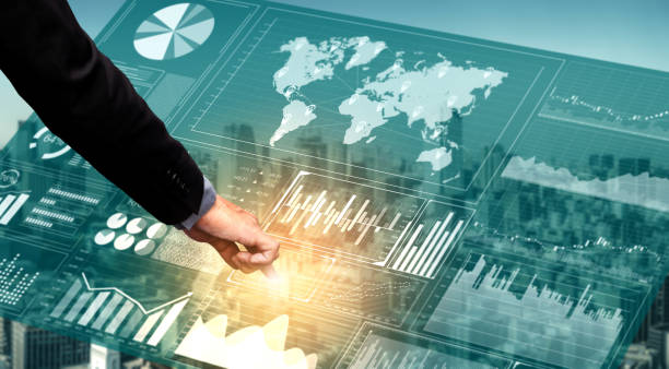 istock Big Data Technology for Business Finance Concept. 1158174948