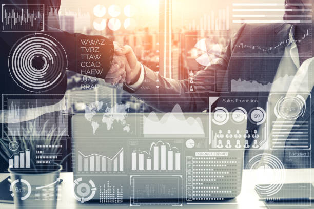 istock Big Data Technology for Business Finance Concept. 1158174960