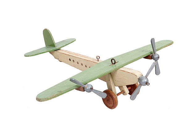 Handmade Airplane stock photo