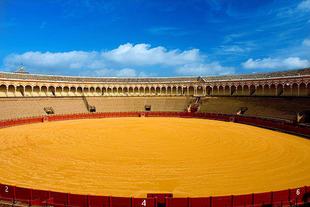 spanish arena stock photo