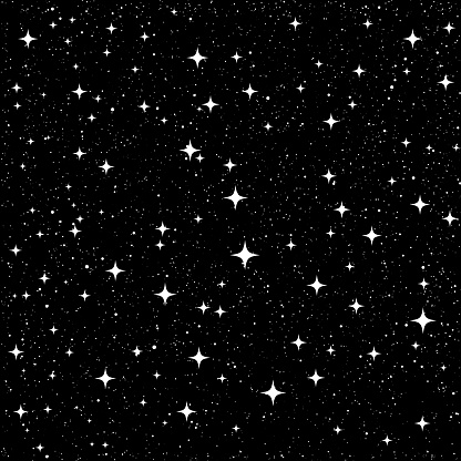 glittering stars seamless pattern background