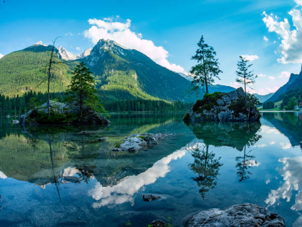 istock Hintersee with reflection of the Hochkalter 1158185009